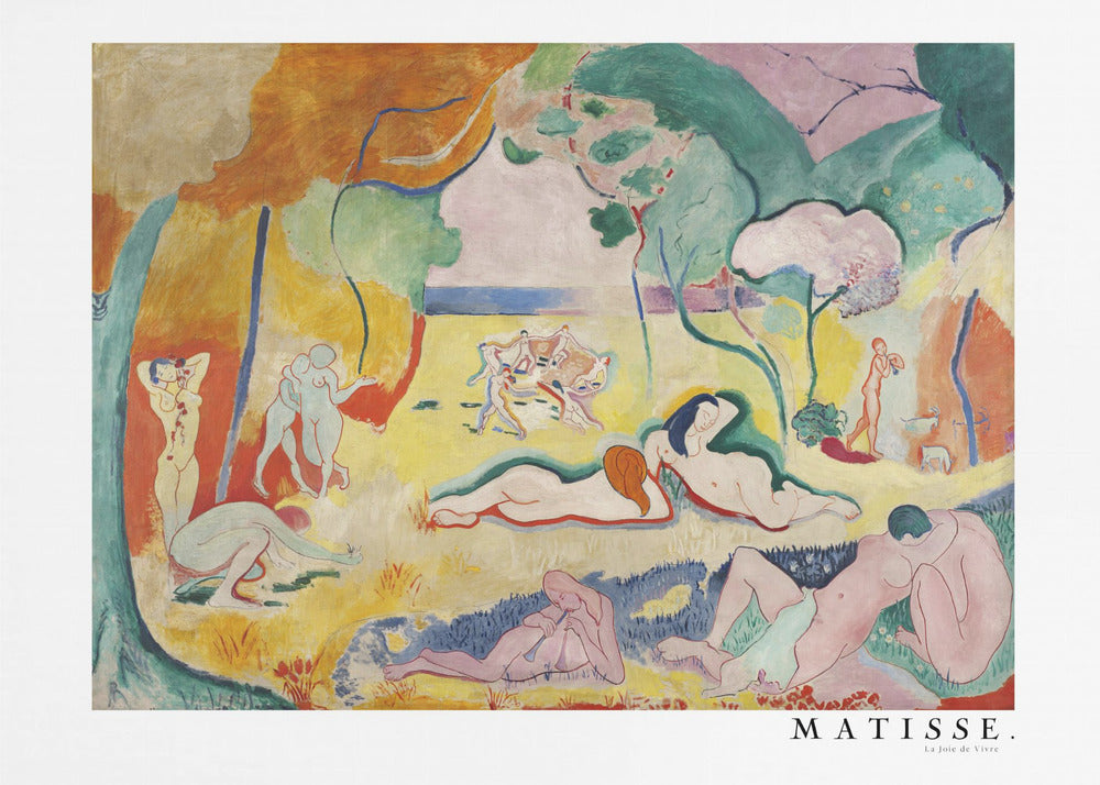 Artwork  La Joie De Vivre, With Boarder 20X16-inches