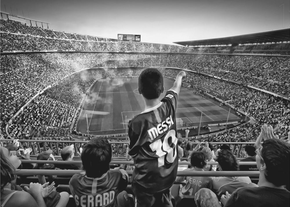 Artwork Cathedral of Football48X36inches- Unframed