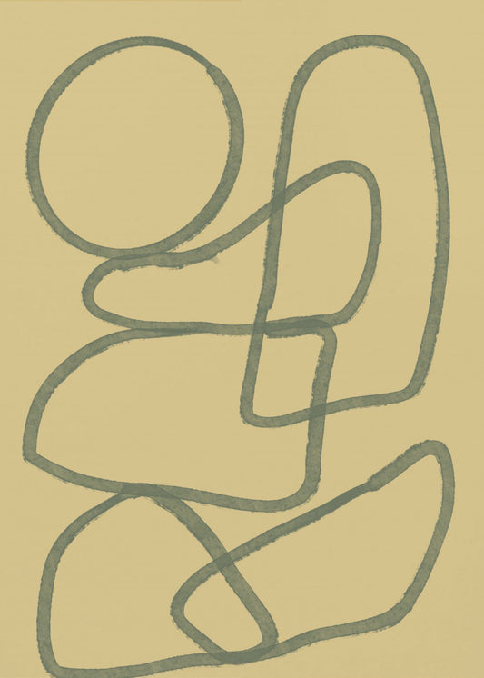 Abstract Art Canvas Print-wall-art-line-drawing-abstract-24X36