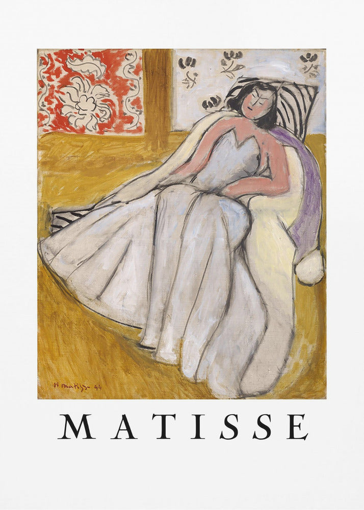 Artwork  Jeune Femme à La Pelisse Blanche -inches