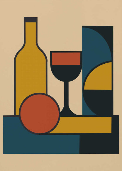Wall art Geometric Still Life Composition