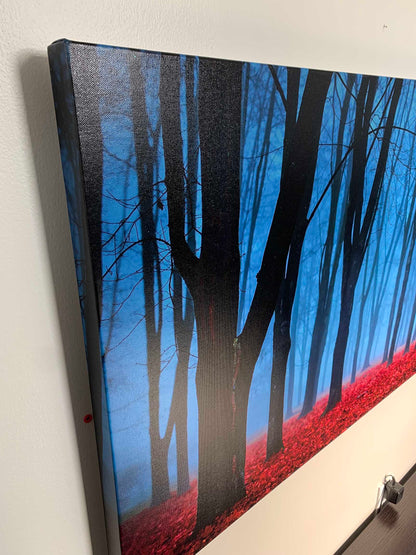 Canvas Print- Blue Mist Trees- Wall Art